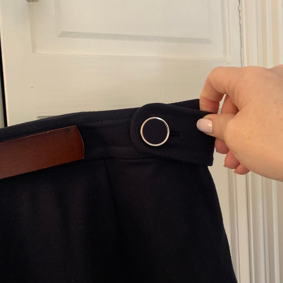Navy Blue Banana Republic Pencil Skirt - Picture 2 of 5